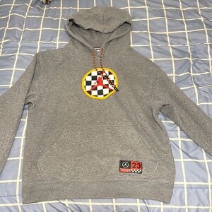 Jordan Gray Hoodie with Logo